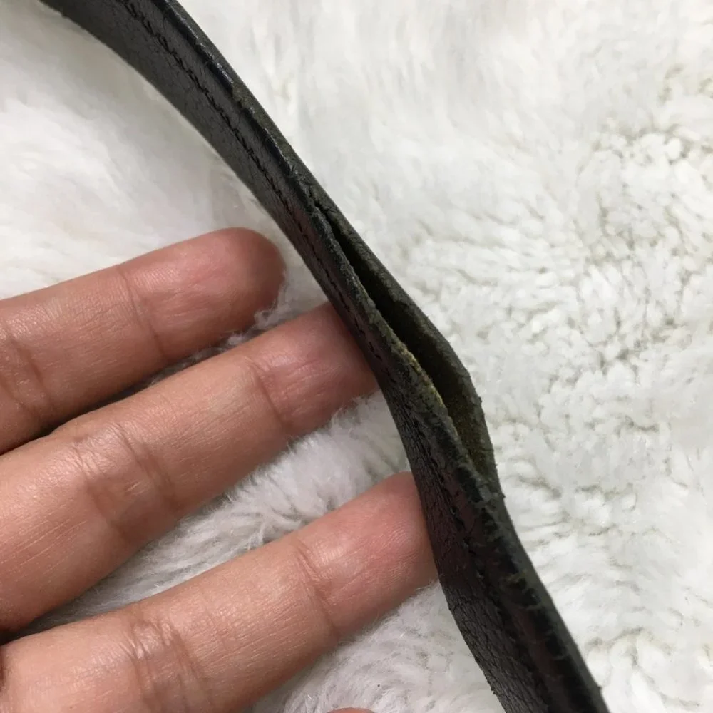 Dior Vintage Women’s Black Leather Belt Size 38
